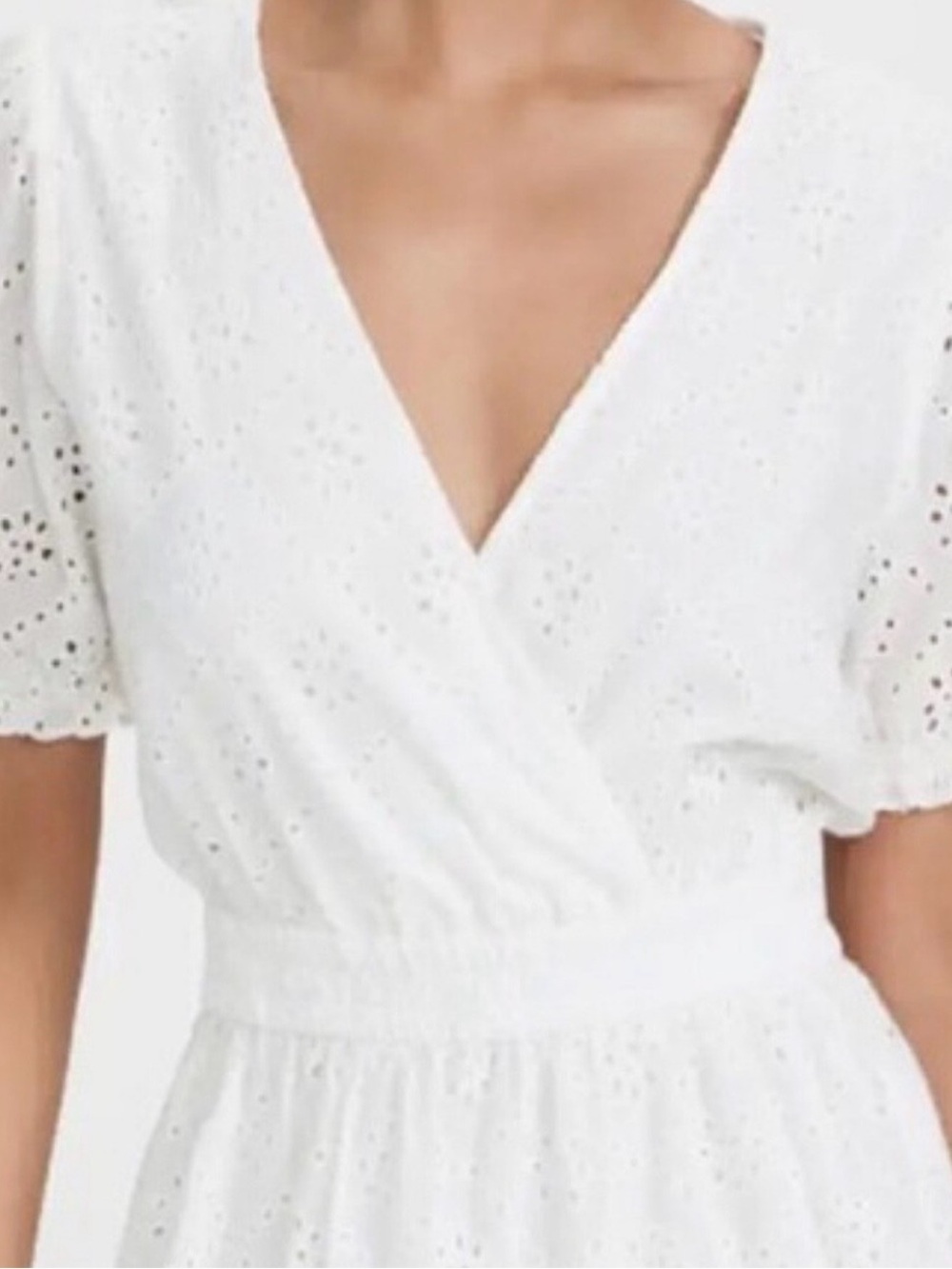 WAYF Reese Eyelet Smocked Dress - Picture 7 of 8